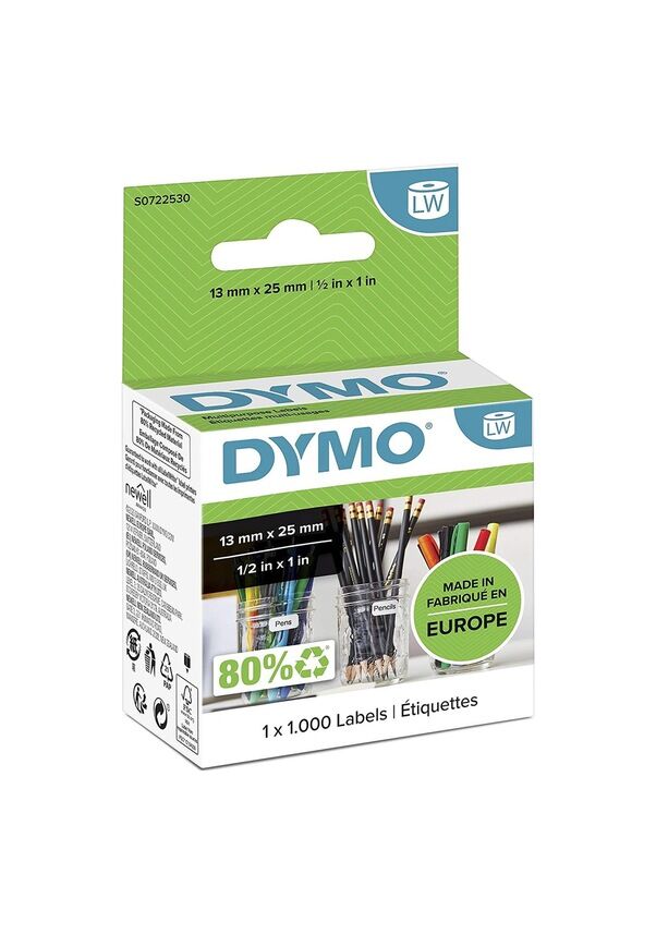 Dymo 11353 S0722530 Labelwriter Çok Amaçlı Etiket 13X25 MM 1000'li