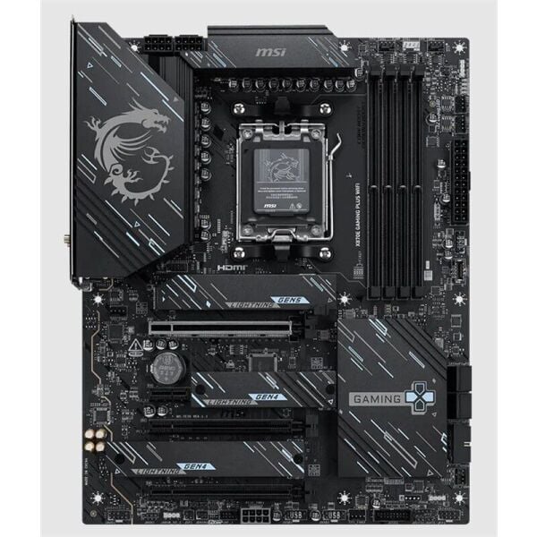 MSI X870E GAMING PLUS WIFI DDR5 8200MT/S 1XHDMI 3XM.2 USB ATX AM5 (AMD AM5 9000/8000/7000 SERİLERİ İLE UYUMLU)
