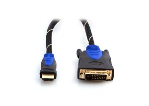S-link SLX-310 HDMI-DVI 24+1 M 1.5m Altın Uçlu 24K + Kor.Kılıf Kablo