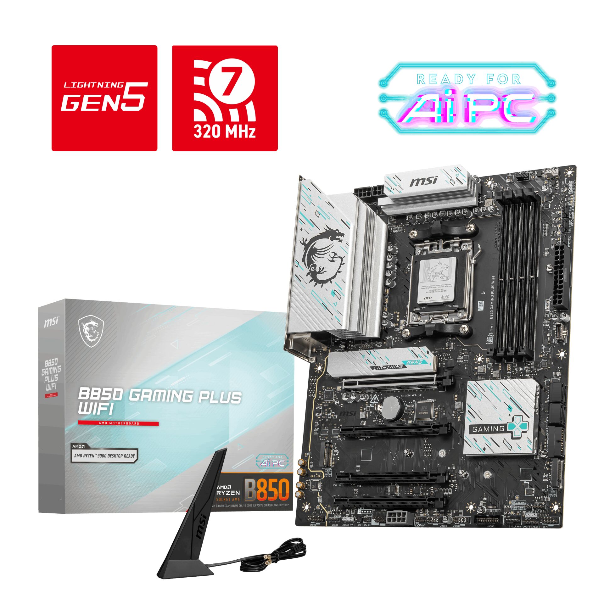 MSI B850 GAMING PLUS WIFI DDR5 ANAKART
