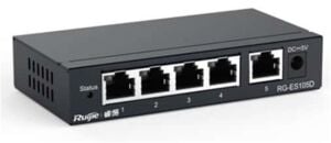 Ruijie-Reyee RG-ES105D 5-Port 10-100 Mbps Switch Metal Kasa