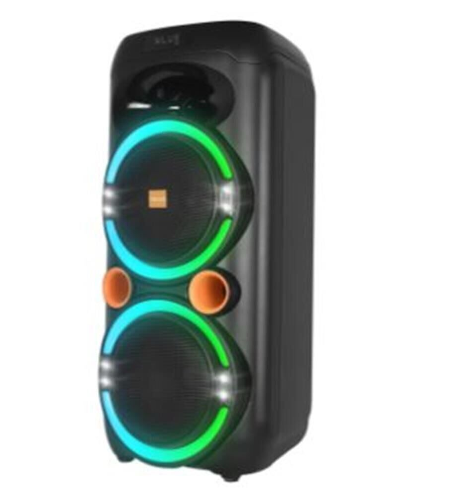 Mikado MD-79KP 30W Işıklı Siyah 1 UHF UV Mikrofonlu USB-BT-TF-TWS-AUX Type-C Şarjlı Hoparlör
