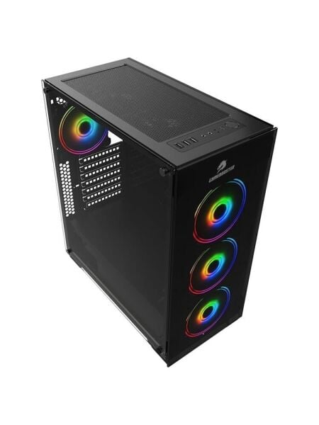 GameboosterGB-PE05B 600w 80+ USB3.0 Full Siyah Tempered Glass RGB Fanlı kasa