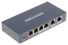 Hikvision DS-3E0106P-E-M 4 Portlu 10-100 Fast Ethernet Switch- 4 Port Poe 35W