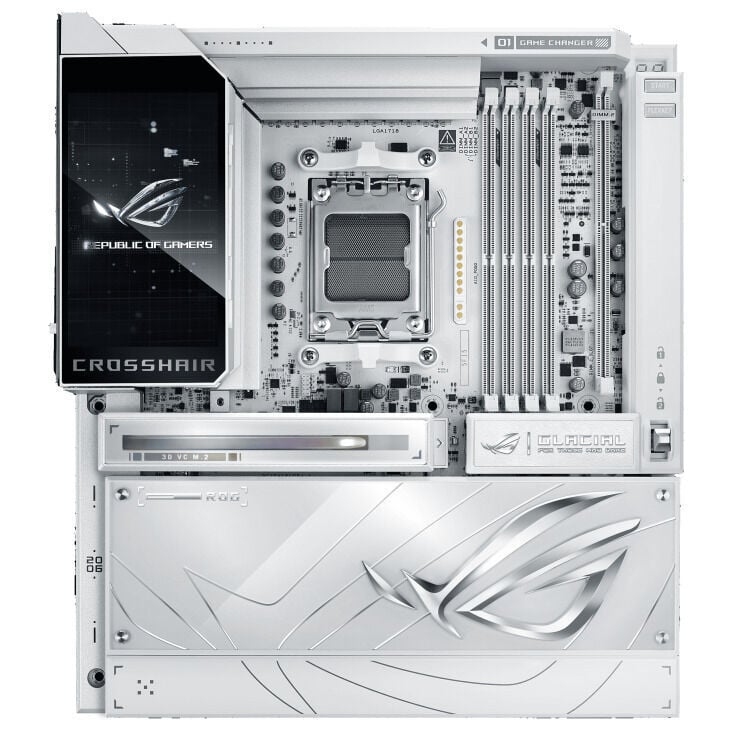 ASUS ROG CROSSHAIR X870E GLACIAL AM5 ANAKART