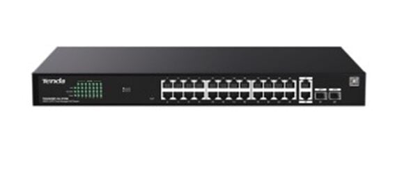 Tenda TEG2228P-24-410W 24 Port 10-100-1000 + 2 Port SFP + 2 Port Uplink Cloud Yönetilebilir