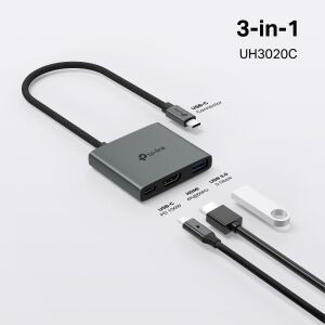 Tp-Link UH3020C USB Type C Docking Station 3 Port ( USB-C + HDMI + USB 3.0)