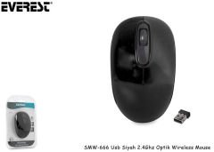 Everest SMW-666 USB Sarı 2.4 GHZ Optik Kablosuz Mouse 1500Dpı