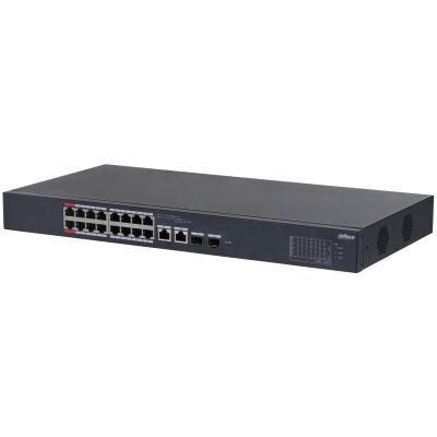 DAHUA CS4218-16ET-240 16 PORT 16XFE-2XGE-2XGE/SFP YÖNETİLEBİLİR MEGABİT 240W POE SWİTCH