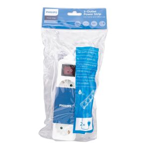 Philips SPS1030A-51 3'lü 2 Metre Topraklı Priz Çocuk Korumalı Anahtarlı