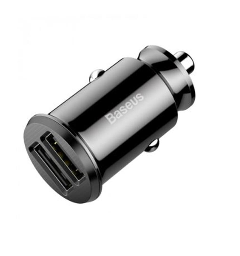 BASEUS CCALL-ML01 Grain Araç İçi Şarj Cihazı Siyah (2-USB 5V 3,1AMPER)