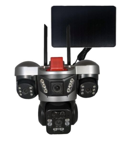 Apronx APX-WSP364 9Mp 3.6mm 2-2.8mm 4G Solar Üç Kamera 24 Led PTZ