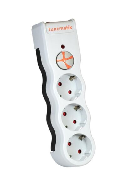 Tunçmatik TSK5083 3li Enerji Koruma Powersurge Beyaz 525 JOULE