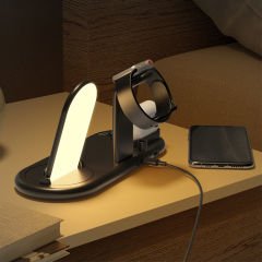 Qgeem QG-WC06B 10W 7in1 Kablosuz QC3.0 Apple&Android 2xTelefon,iwatch,Earpods,Akıllı Kalem