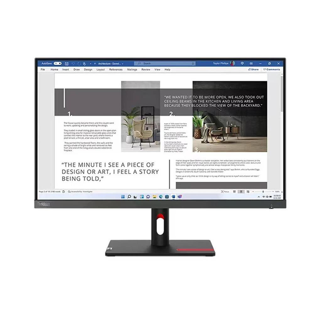 Lenovo 27'' ThinkVision S27i-30 63DFKAT4TK IPS 100 Hz 4ms HDMI VGA Monitör