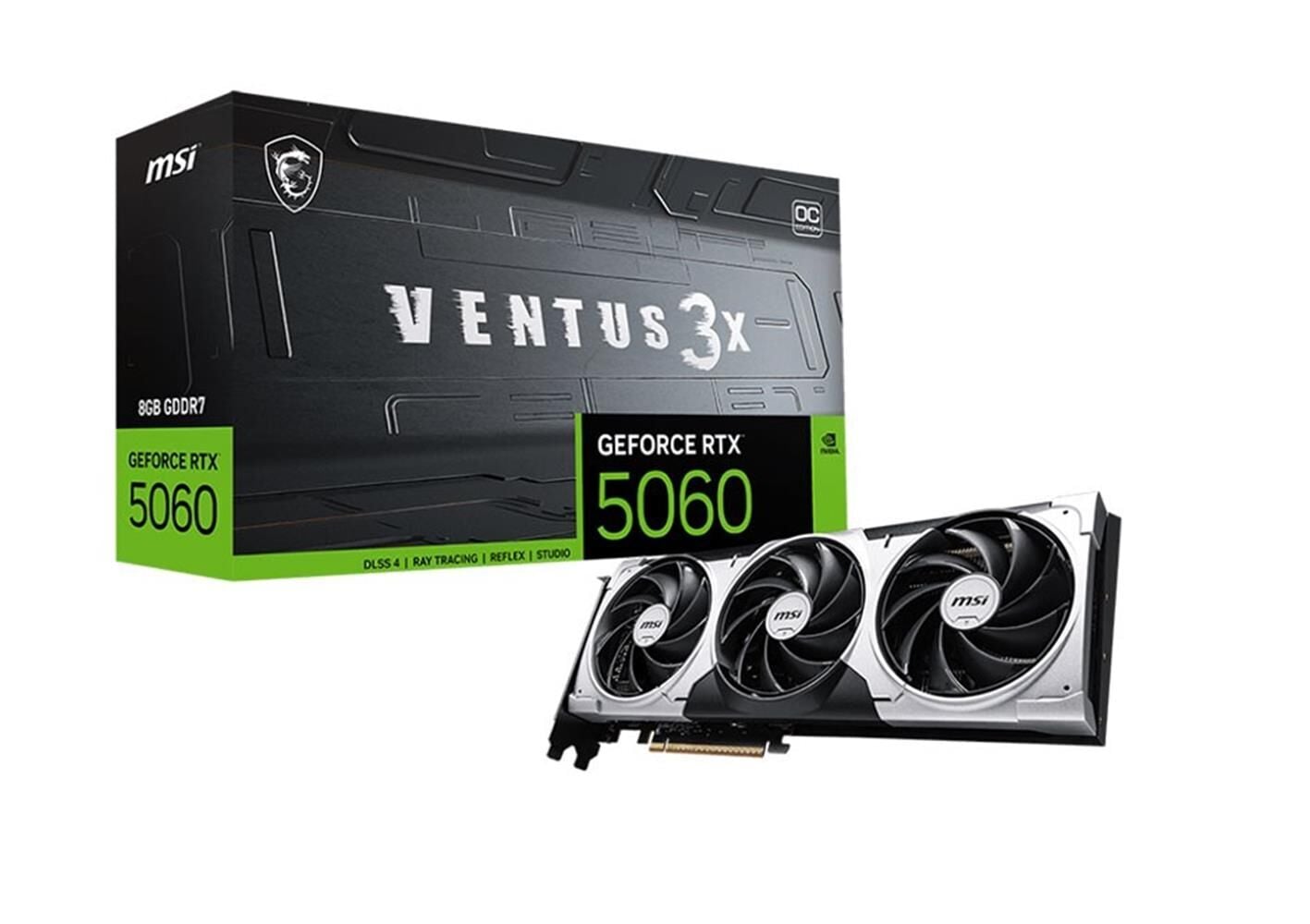 MSI GeForce RTX 5080 Ventus 3X OC 16GB GDDR7 256 Bit DLSS4 NVIDIA Beyaz Ekran Kartı
