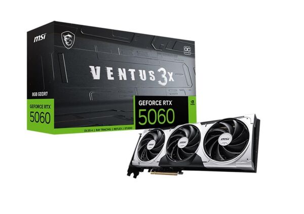 MSI GeForce RTX 5080 Ventus 3X OC 16GB GDDR7 256 Bit DLSS4 NVIDIA Beyaz Ekran Kartı