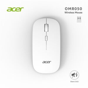 Acer Omr050 Beyaz Kablosuz Sessiz Tuşlu  Mouse 1000-1200-1600 DPI