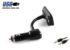 S-link SL-FM65 Hafızasız mp3 Transmıtter 2.1a Usb Şarj Portlu Usb Micro Sd Kart Destekli Kumandalı
