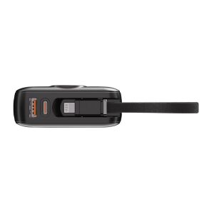 S-link G450 20000mAh PD45W+QC3.0 Dahili Kablolu Siyah LCD Taşınabilir Pil Şarj Cihazı Powerbank