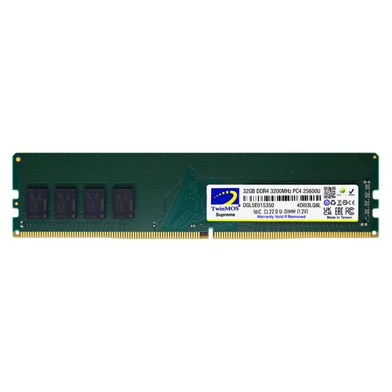 32 GB DDR4 3200MHZ TWINMOS DT MDD432GB3200DWO