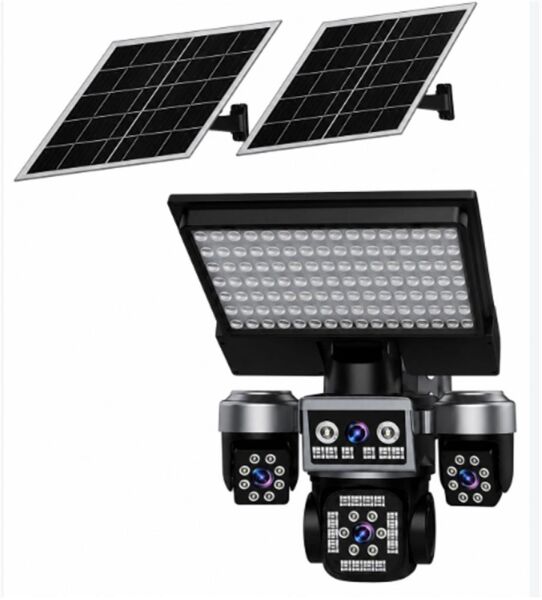 Apronx APX-WSP368 12Mp AOV 4G Aydınlatmal + 2 Solar Panel Dört Kameralı  PTZ