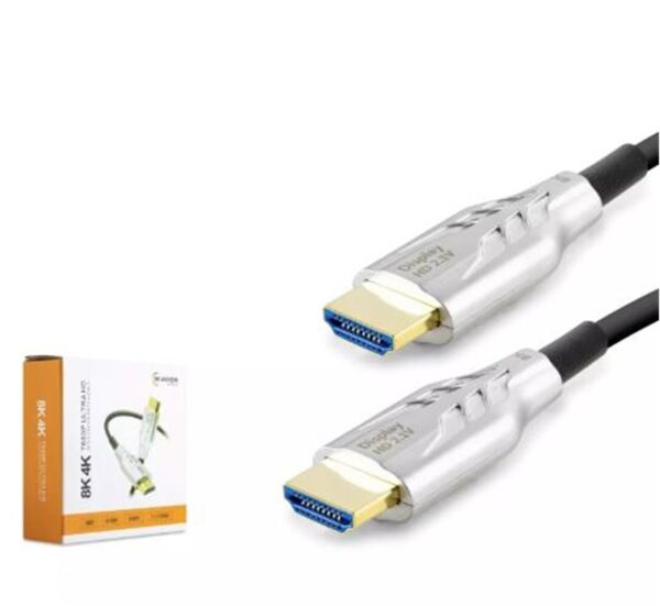 HADRON HDX2052 HDMI KABLO PVC 8K 60HZ 2.1V OPTIC OD8.0 100M SİYAH