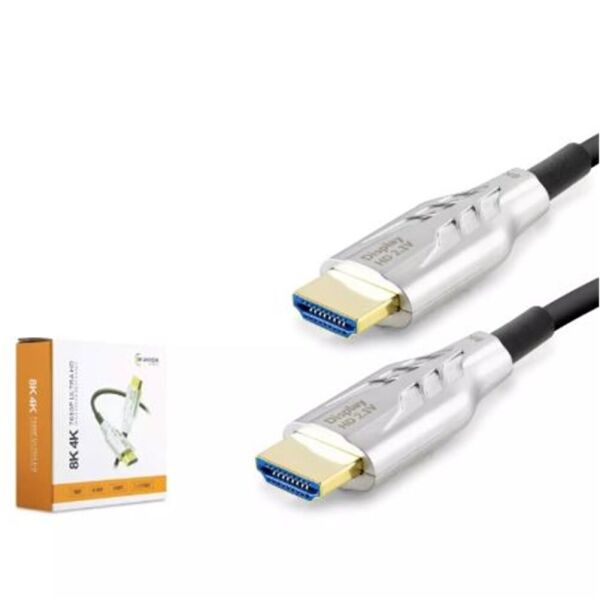 HADRON HDX2050 HDMI KABLO PVC 8K 60HZ 2.1V OPTIC OD8.0 30M SİYAH