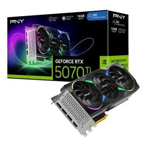 PNY RTX 5070 Ti OC ARGB Siyah Ekran Kartı (VCG5070T16TFXXPB1-O)