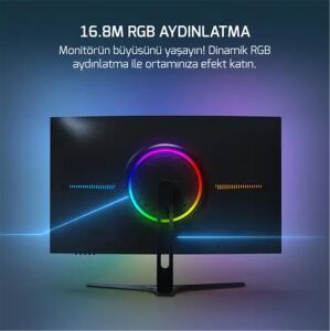 GamePower 27'' Vivid F20 1500R Curved RGB 100Hz 1ms FHD Va Panel 2x2W Speaker Gaming Monitör