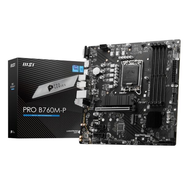 Msı Pro B70M-P Intel B760 Soket 1700 DDR5 6800(OC)MHz mATX Gaming (Oyuncu) Anakart