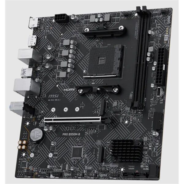 MSI PRO B550M-B DDR4 4600MHZ 1XHDMI 2XM.2 MATX AM4 (AMD AM4 5000/5000G/4000G/3000/3000G SERİLERİ İLE UYUMLU)
