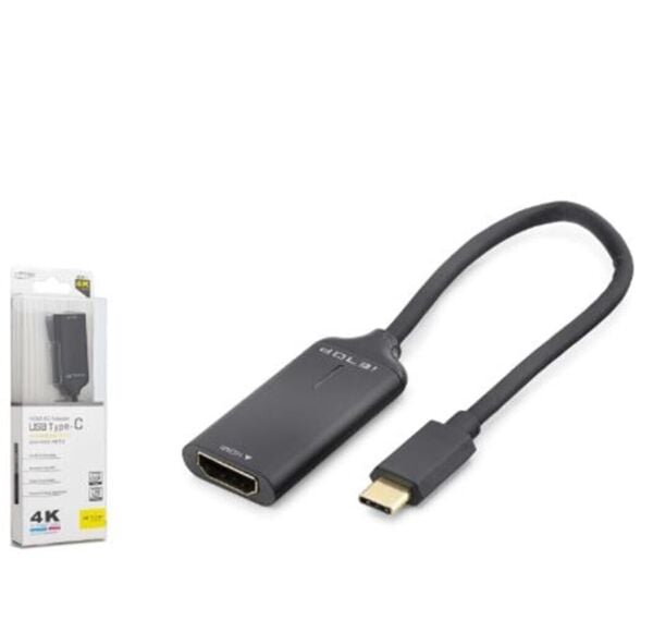 iETOP HDX7898 Type-C to HDMI Görüntü Dönüştürücü 4K 30Hz 20 cm Siyah