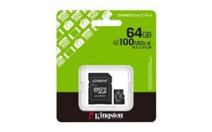 Kingston SDCS3-64GB 64GB microSDXC Canvas Select Plus Gen3 100MB-s A1 Card + Adapter Hafıza Kartı