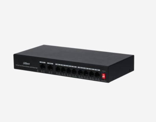 DAHUA PFS3010-8ET-65 8PORT 8XFE-2XFE 65W POE SWİTCH