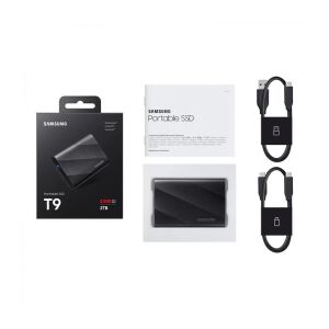 Samsung 4TB T9 MU-PG4T0B-WW Mini USB 3.2 Gen 2.2 Type C Siyah Taşınabilir SSD