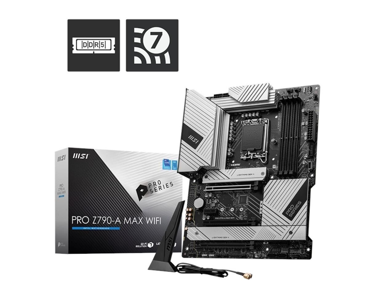 Msi Pro Z790-A MAX WiFi 7800mhz(OC) M.2 1700p ATX DDR5 Anakart