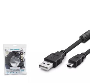 Hadron Hdx7520 Usb Mini V3-5Pin To Usb Kablo 5M Siyah