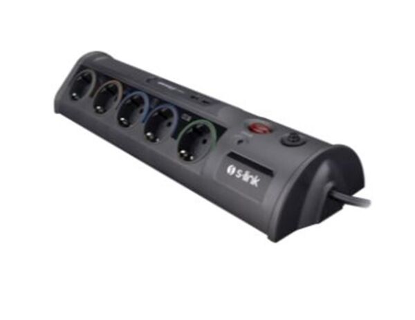 S-link SWV-PRZ010 1.8M 1860 Joule 1.5mm 1 Usb 1 Type C 2.1A-5V 16A 250V 3680W 10lu Akım Kor.Priz