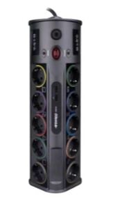 S-link SPG3-J-5 1.5m 306Joule 5Li Akım Kor.Siyah Priz