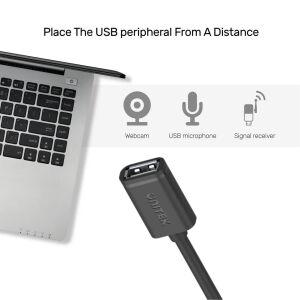 UNITEK USB-A(M) TO USB-A(F) UZATMA KABLO 1.5MT (Y-C449GBK)