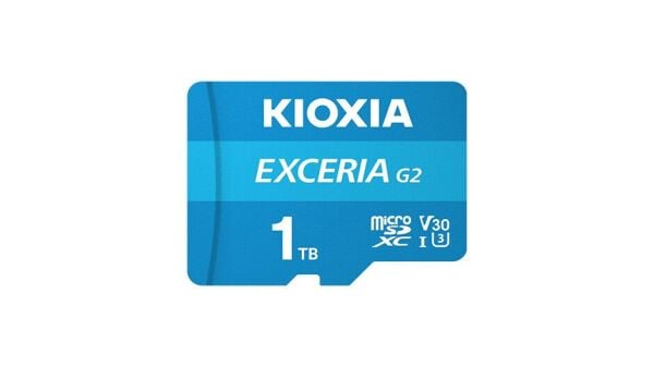 1TB KIOXIA EXCERIA G2 MICRO SDXC U3 V30 4K 100 MB/s LMEX2L001TG2