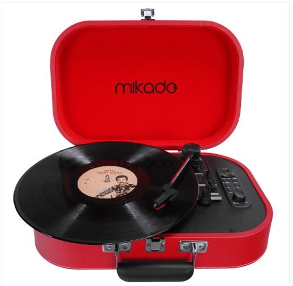 Mikado Nostalgia MN-101 Pikap Kırmızı Usb+RCA+Bluetooth Destekli Müzik Kutusu
