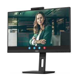 27 AOC Q27P3QW IPS 4MS 75HZ 2XHDMI 1XDP QHD 2560X1440 USB3.2 HOPARLÖR WEBCAM ÇERÇEVESİZ PIVOT VESA SİYAH