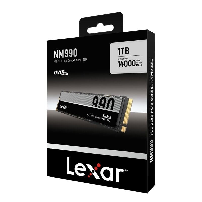 1TB HIGH SPEED PCLE GEN 5X4 M.2 NVME 14,000/7500MBS LNM990X001T-RNNNG