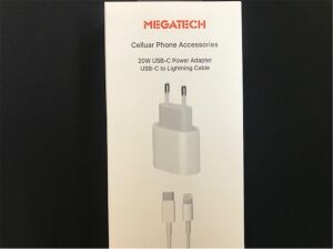 Megatech 20w Usb-c Power Adaptör+Usb-C to Lightning Kablo