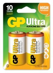GP G-Tech LR20 Büyük Boy Ultra Alkalin Pil 2'li Paket GP13AU-U2 D Boy