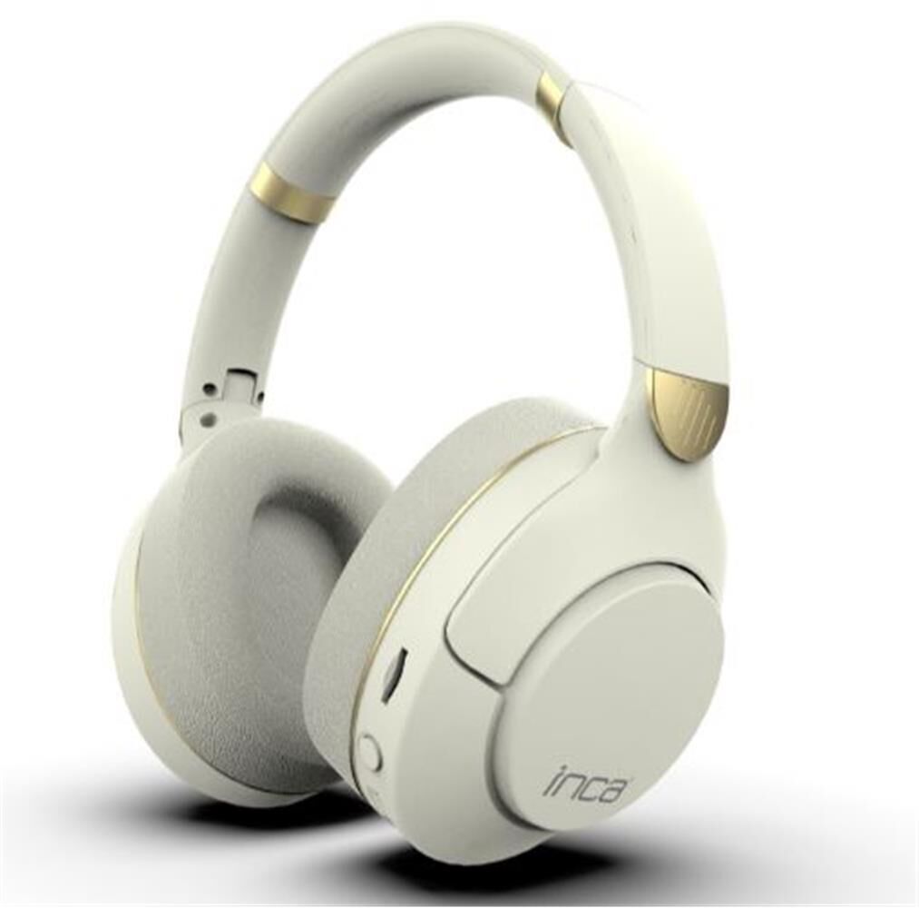 Inca IBK-503B Beyaz 5.3 Bluetooth Wireless Kulaklık Micro Sd Kulaklık 400mah Type-c To USB