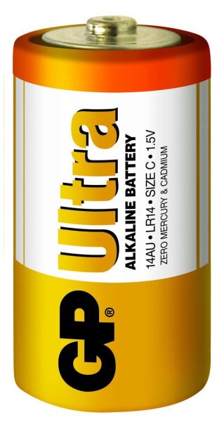 GP G-Tech LR14 Orta Boy Ultra Alkalin Pil 2'li Paket GP14AU-U2 C Boy