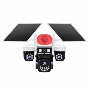Joysee S3 9Mp AOR 4G 3.6mm+2x2.8mm 2 Solar Üç Kamera 19IR+18Led PTZ Kamera
